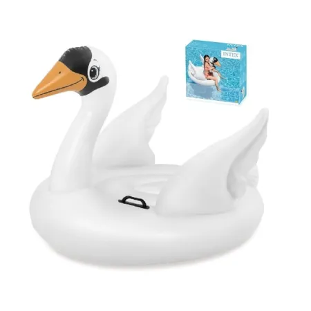 Duży jednoosobowy pływający materac Intex – Łabędź 130 x 102 x 99 cm