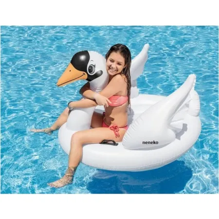 Duży jednoosobowy pływający materac Intex – Łabędź 130 x 102 x 99 cm